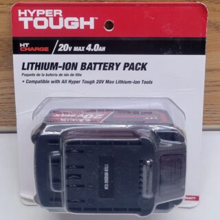 Hyper Tough 20V Max4.0Ah Lithium-Ion Battery Pack,8711.1, Provide Longer Runtime